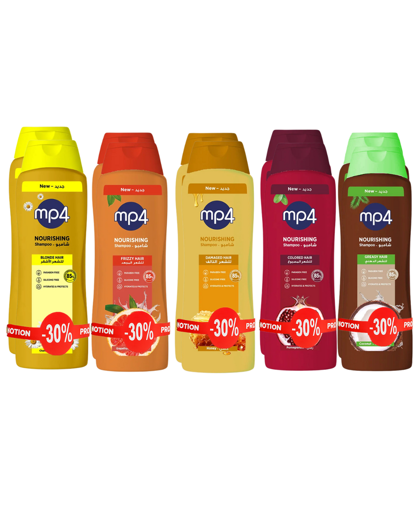 MP4 Shampoo Nourishing  2*650 ML - شامبو مغذي 