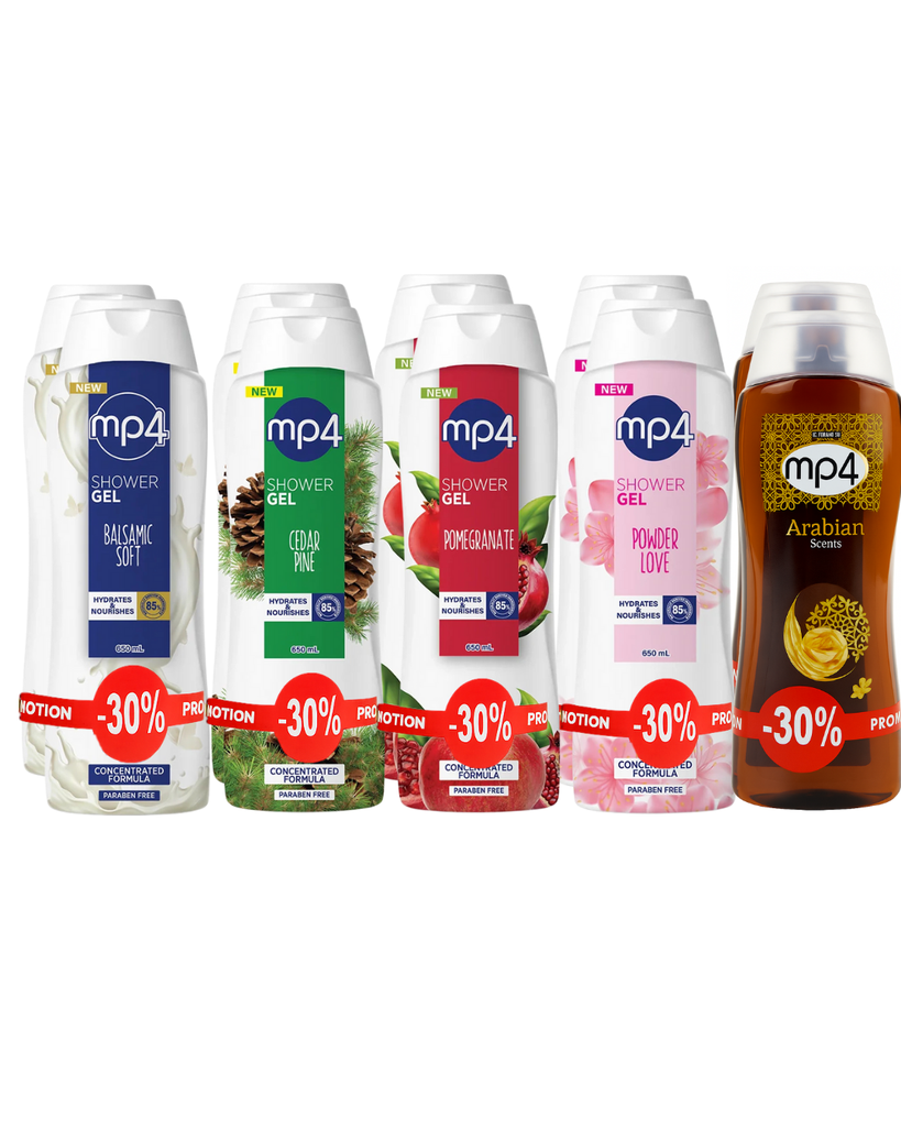 MP4 Shower Gel 650ml (pack of 2) - جل استحمام