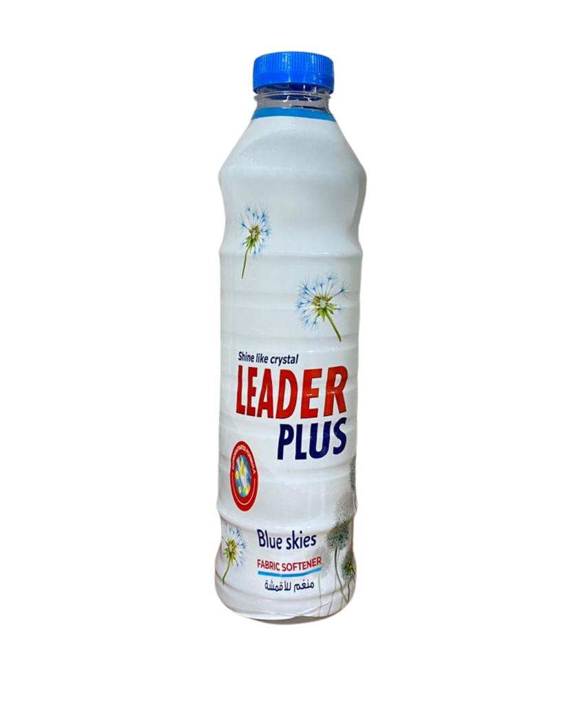 Leader Plus Fabric Softener Blue Skies 1L -  منعم الأقمشة ليدر بلاس برائحة بلو سكايز