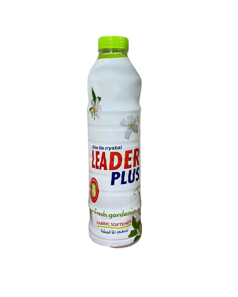 Leader Plus Fabric Softener Gardenia 1L - منعم الأقمشة ليدر بلاس برائحة الغاردينيا