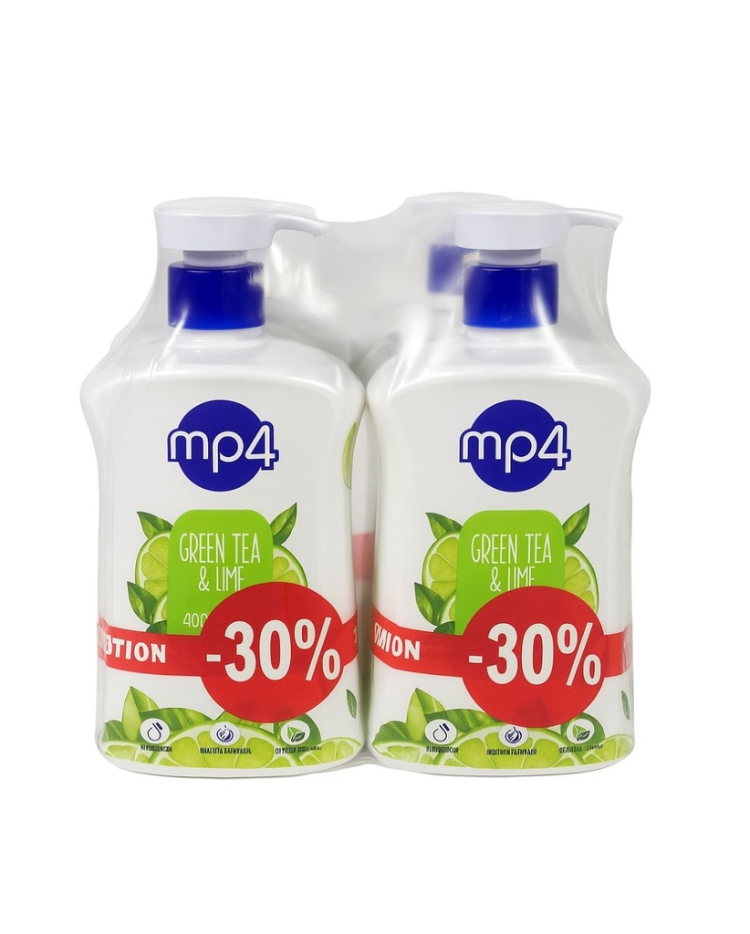 MP4 Hand Wash Green Tea 500 ML - غسول يدين برائحة الشاي الأخضر
