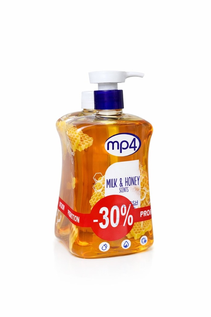 MP4 Hand Wash Milk & Honey 2*500ml -غسول لليدين بالحليب والعسل