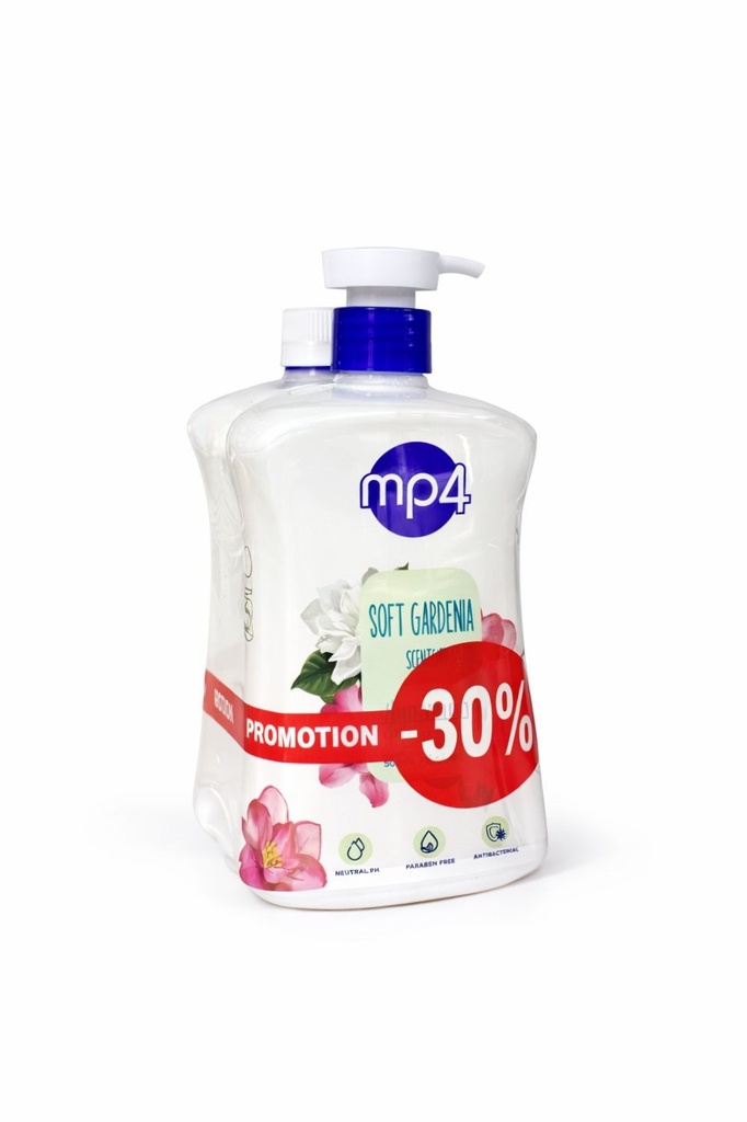 MP4 Hand Wash Soft Gardenia 2*500ml -غسول لليدين بالجاردينيا