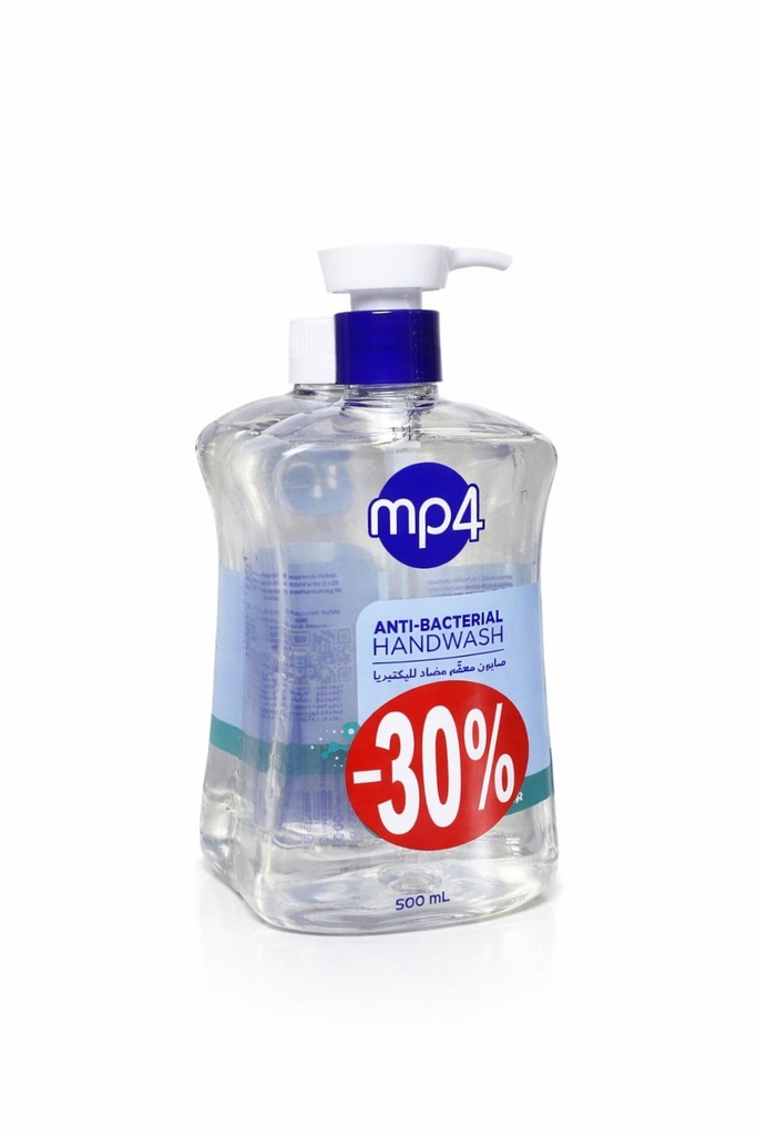 MP4 Hand Wash Anti-Bacterial 2*500ml -غسول لليدين مضاد للبكتيريا