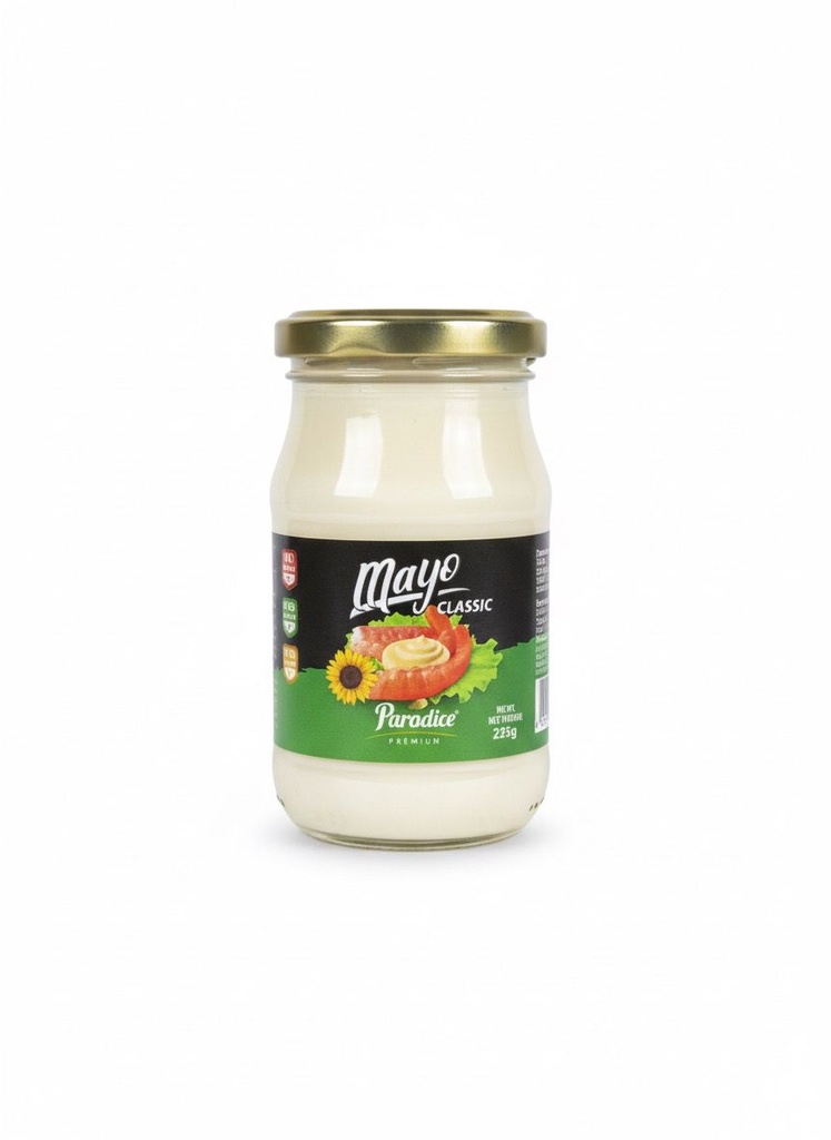 Paradice Mayo Classic Glass Jar 235g -  باراديس مايونيز كلاسيك  زجاج