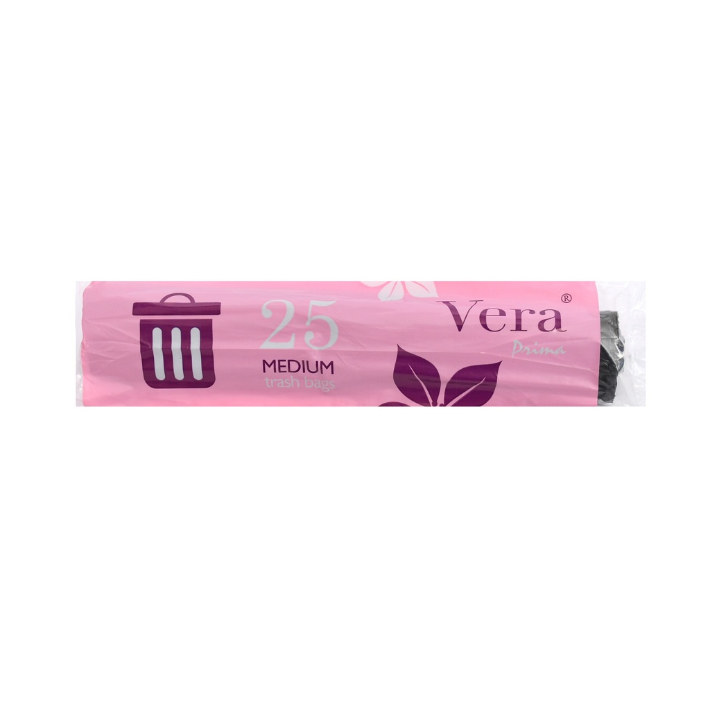 Vera Trash Bags 25 - (pack of 12) - Medium - أكياس للنفايات وسط