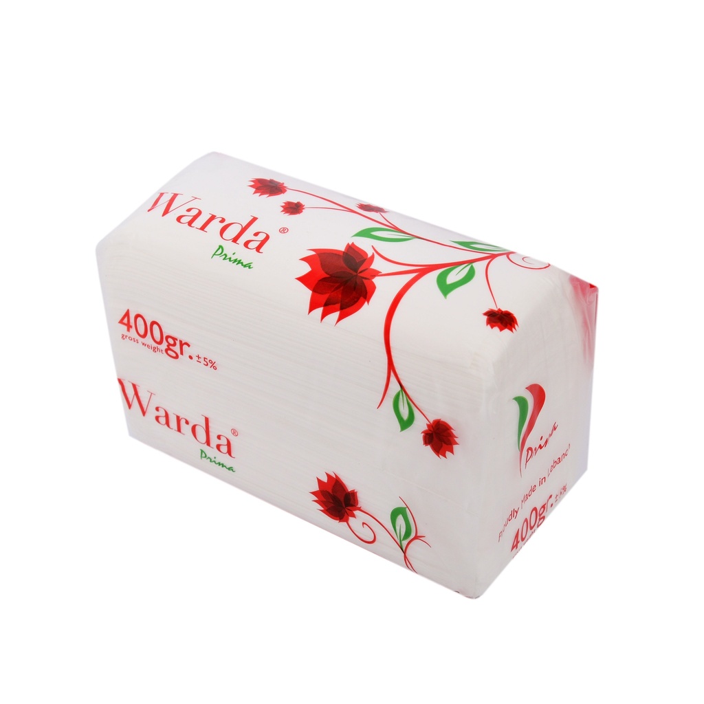 Tissue  Facial Warda - Pack of 5 - 400GR - محارم 