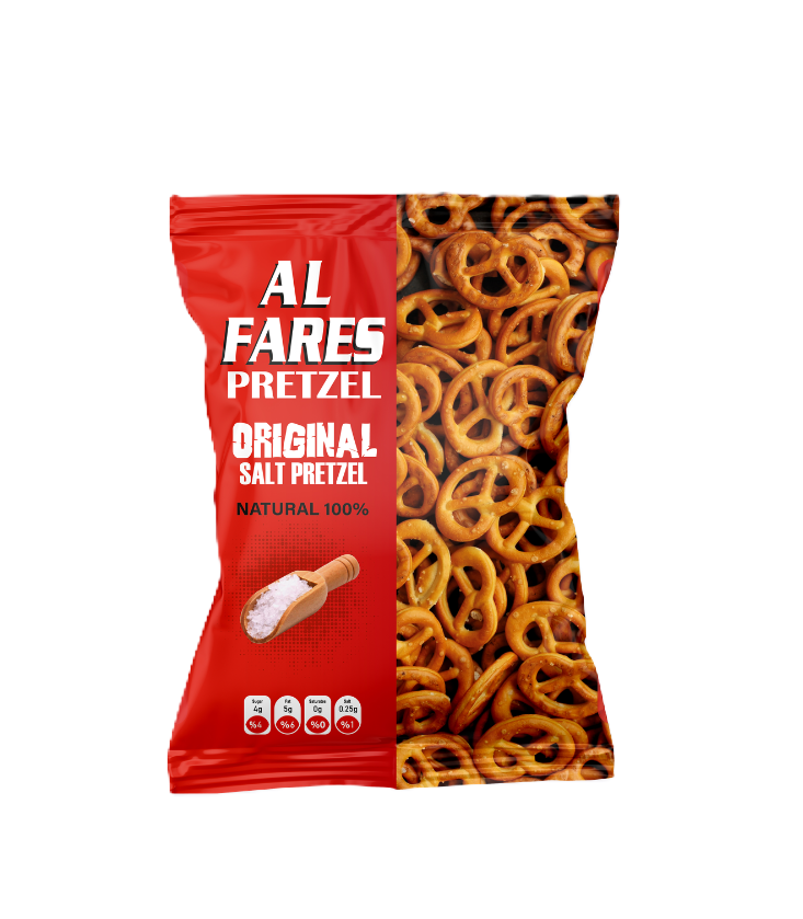 AL Fares Pretzel Biscuit Salt 45G - أل فارس بريتزل بسكويت بالملح