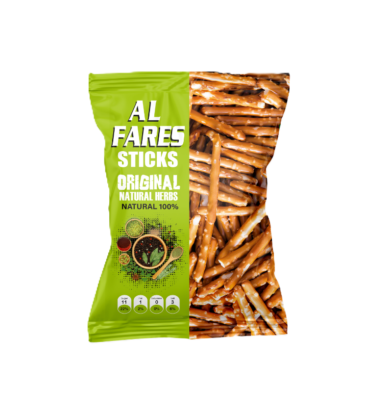  AL Fares Sticks Biscuits Herbs 45G -أعواد بسكويت ألفارس بنكهة الأعشاب