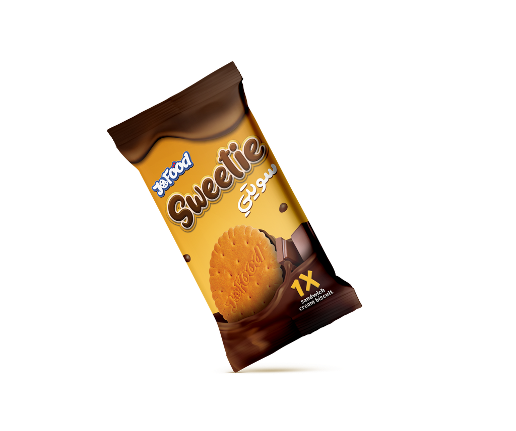 JoFood Sweetie Sandwich Biscuit  Chocolate 26G - سويتـي بسكويت ساندويش بالشوكولاتة 