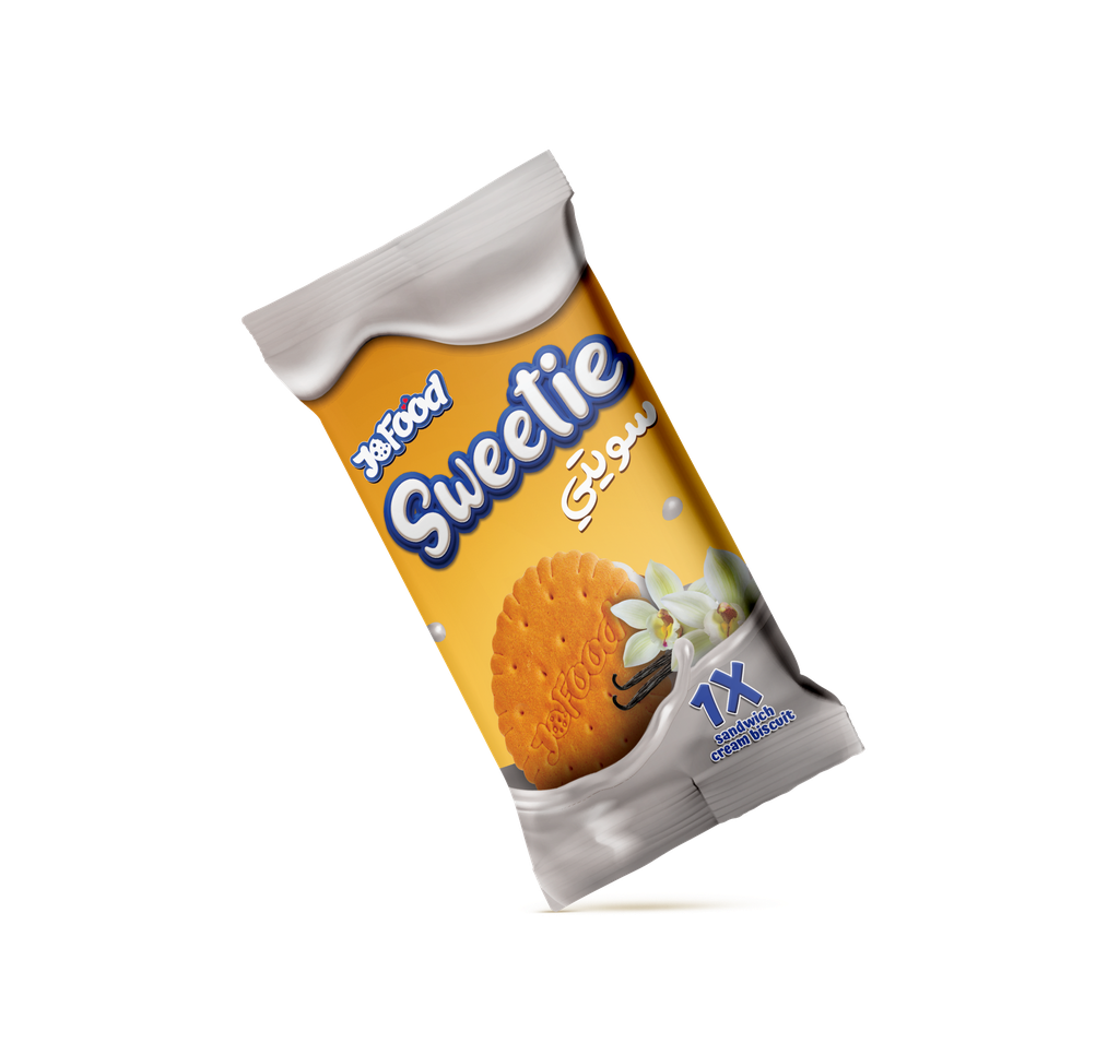 JoFood Sweetie Sandwich Biscuit  Vanilla 26G - سويتـي بسكويت ساندويش فانيليا 