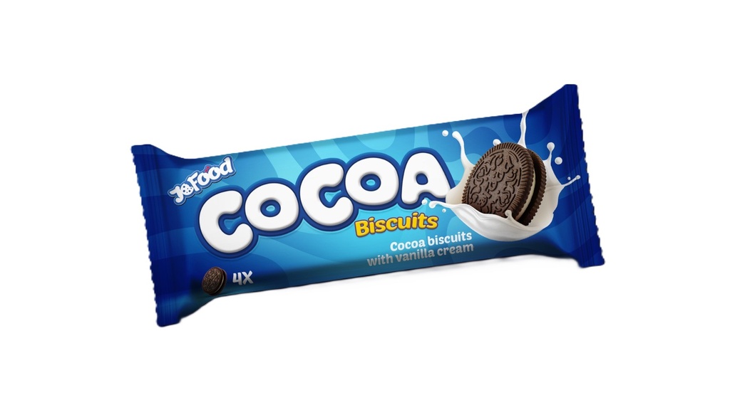 JoFood Cocoa Filled with Vanilla Cream 36G - جو فود كاكاو محشو بكريمة الفانيليا