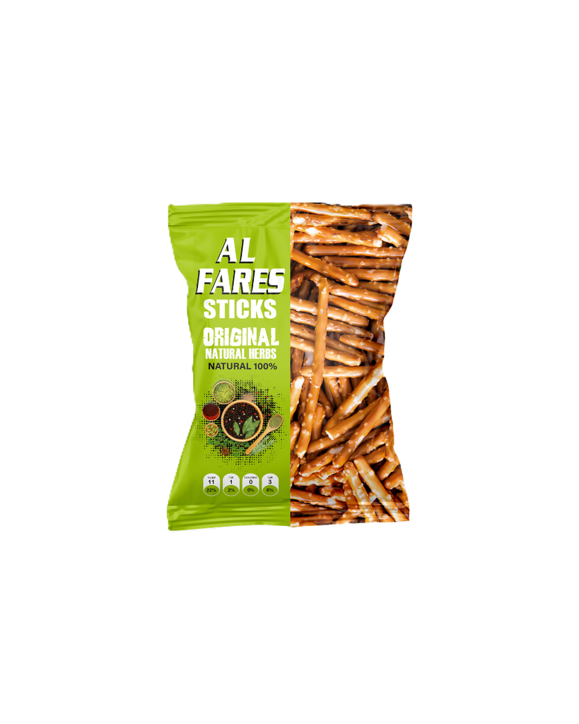  AL Fares Sticks Biscuits Herbs 45G -أعواد بسكويت ألفارس بنكهة الأعشاب 