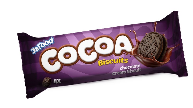 JoFood Cocoa  Filled with Chocolate 36G - جو فود دوائر محشوة بكريمة الشوكولاتة 