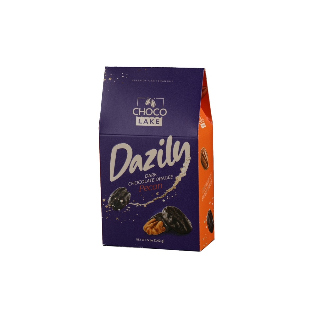 Dazily Dark Chocolate Dragee Pecan 142g - دازيلي دراجيه شوكولاتة داكنة بالجوز الأمريكي  