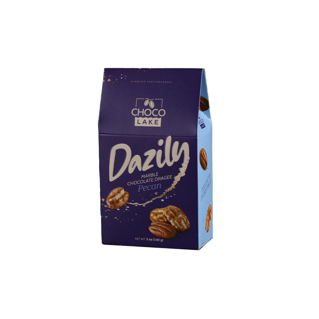 Dazily Marble Chocolate Dragee Pecan 142g - دازيلي ماربل شوكولاتة دراجيه بالجوز الأمريكي