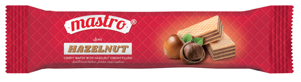 Mastro Plain Wafer Hazelnut 24*14g - ماسترو  ويفر  بالبندق