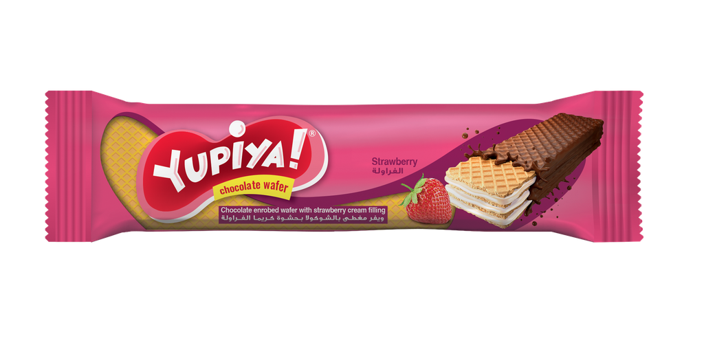Yupiya Enrobed Strawberry 24*24g - يوبيا بالفراولة 