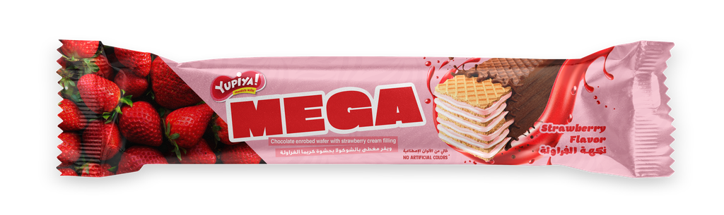 Yupiya Mega Strawberry 12*55g   - يوبيا ميغا بالفراولة