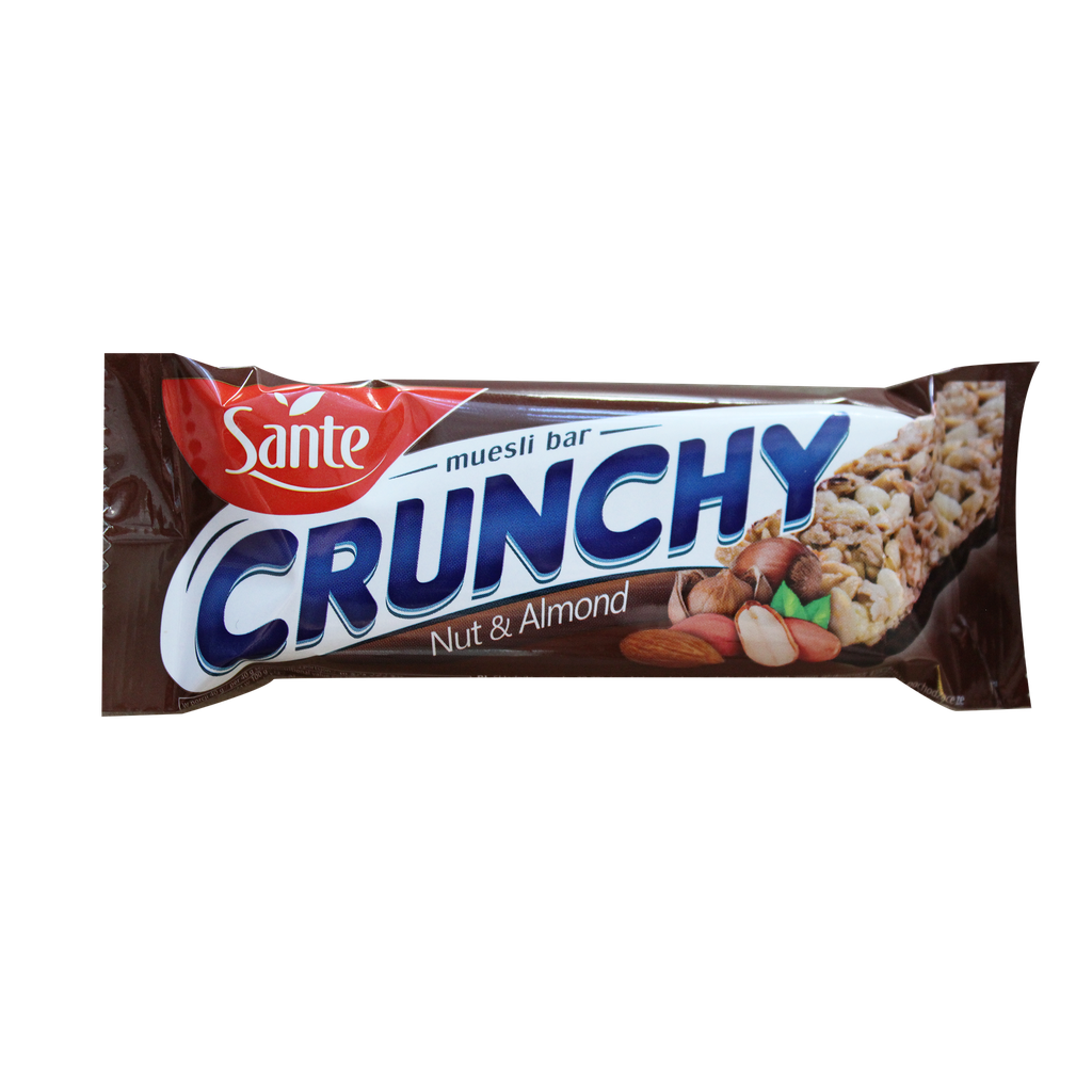 Sante Crunchy Muesli Bar Nut & Almonds 40g - شوفان بالمكسرات واللوز