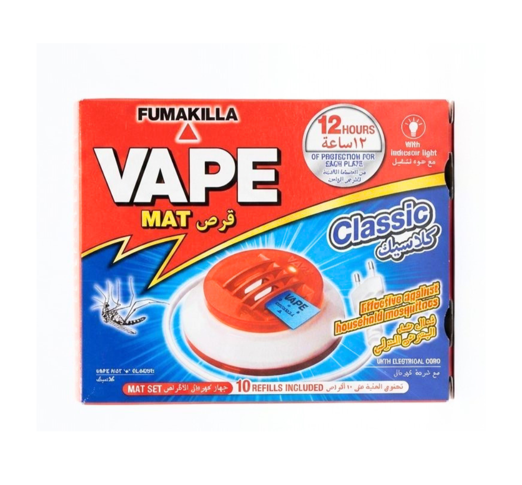 Vape MAT SET W/Cord +10 - جهاز كهربائي مع سلك + ١٠ أقراص