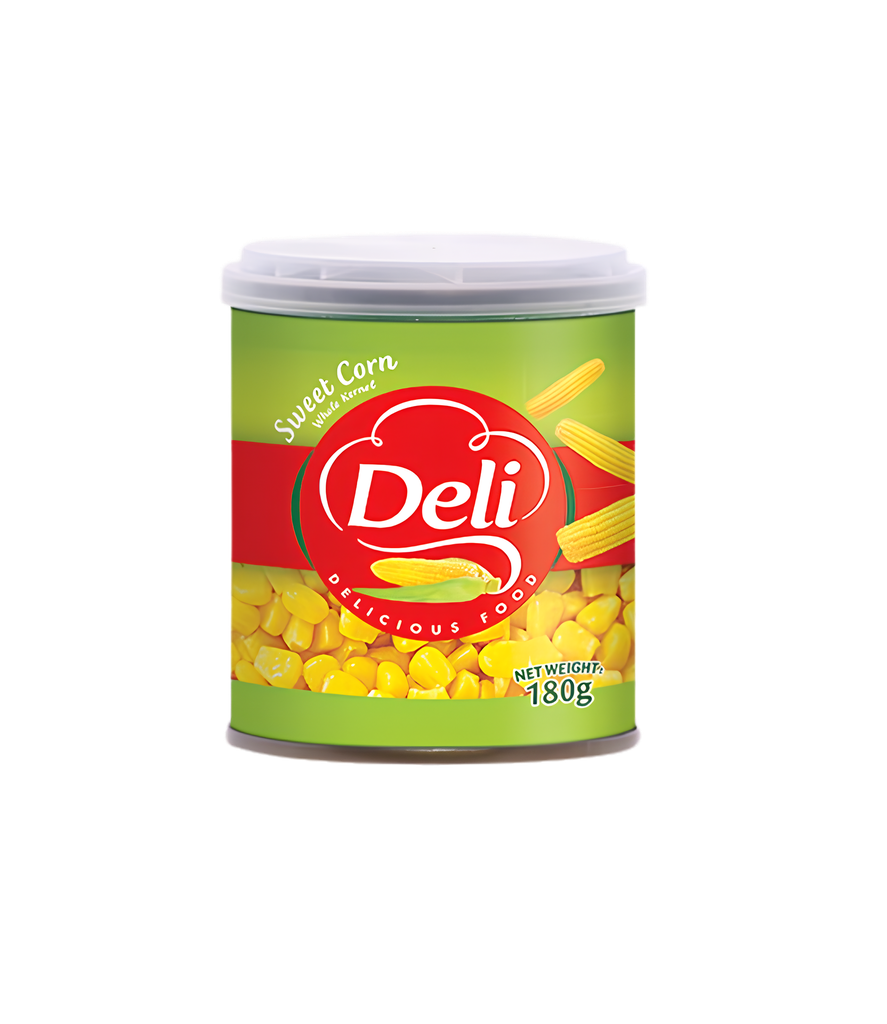 Deli Sweet Corn 180g with Spoon EZO - ذرة حلوة مع ملقعة إيزو