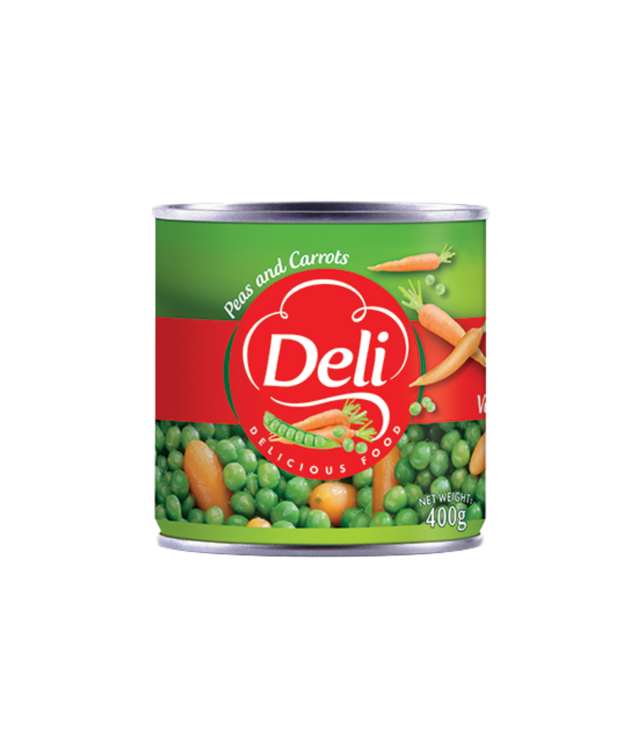 Deli Peas & Carrots 400g EZO - بازيلا وجزر ٤٠٠غ إيزو