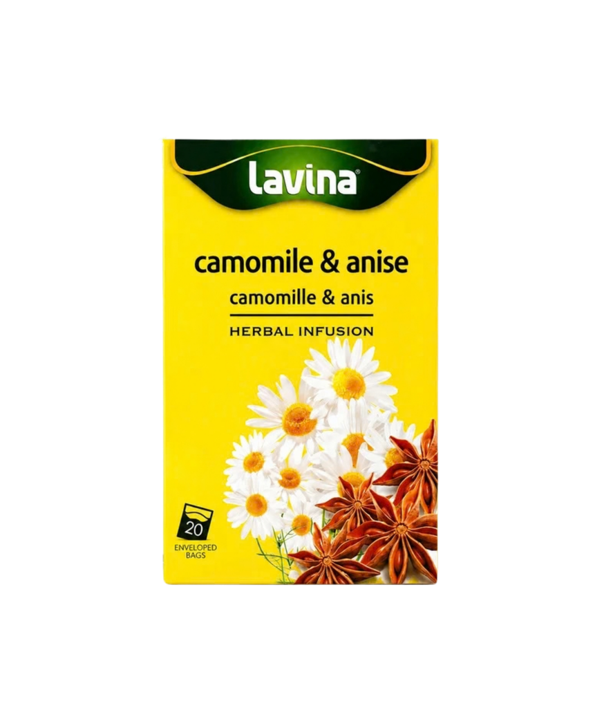 Lavina Camomille and Anise Infusion 20s - لافينا شاي بابونج ويانسون ٢٠ كيس