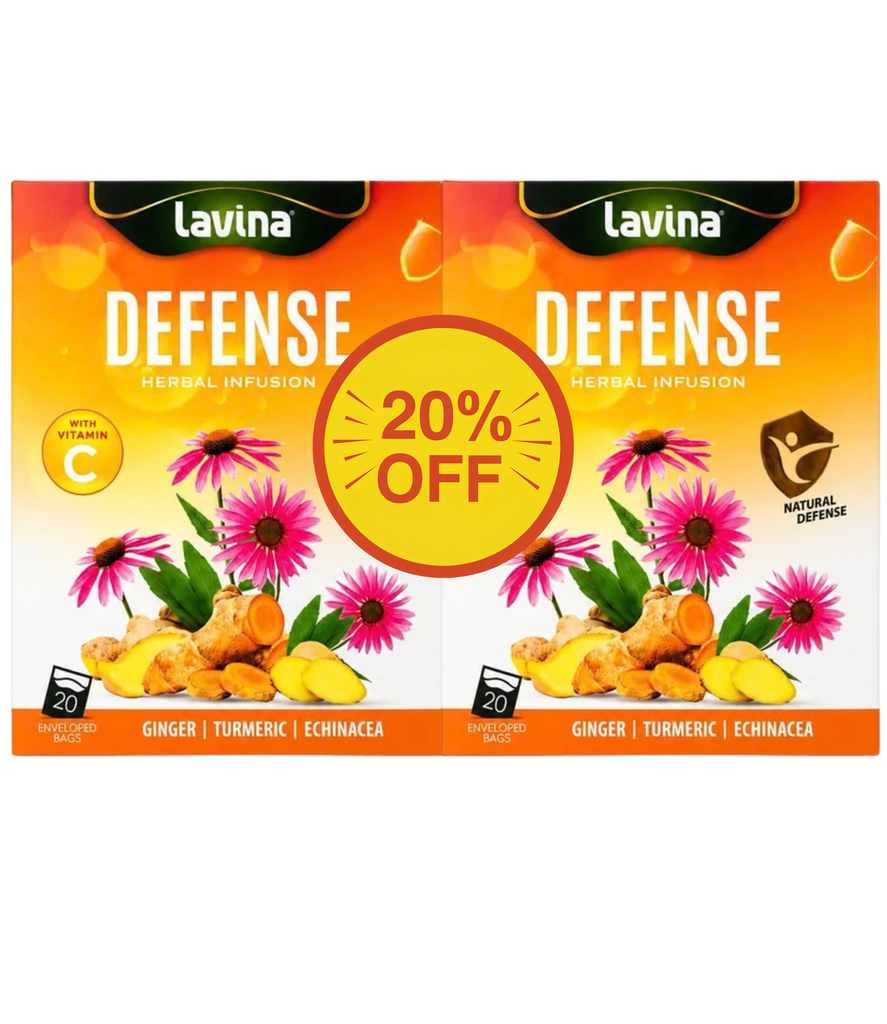 Lavina Functional Tea Defense 20s Buy 2 Get 20%-لافينا شاي لتعزيز المناعة تركيبة وظيفية (٢٠ كيس) اشترِ ٢ واحصل على ٢٠٪ خصم