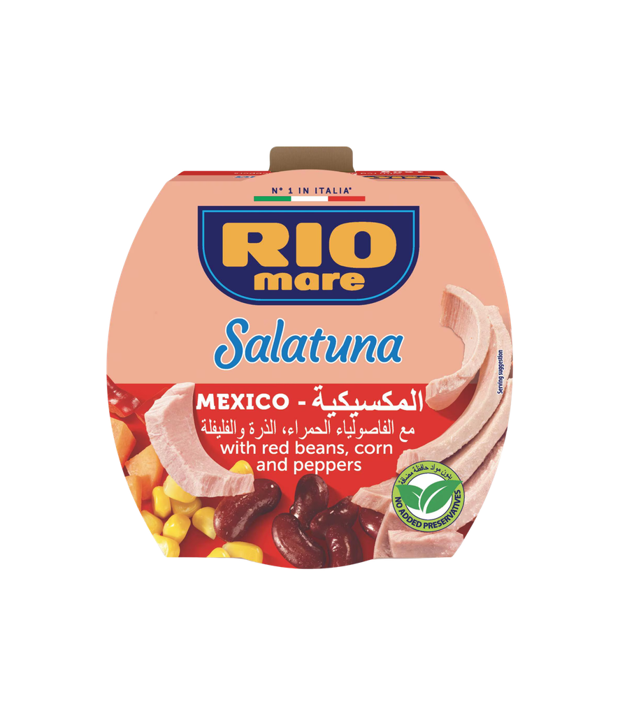 Rio Mare Tuna Salad Mexican 160g - ريو ماري سلطة تونة مكسيكية ١٦٠ غ 