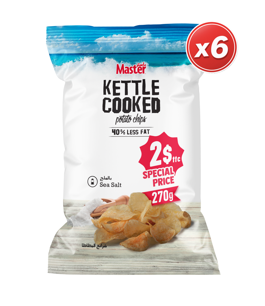 Master Kettle Salt 270g*6 - ماستر كيتل ملح