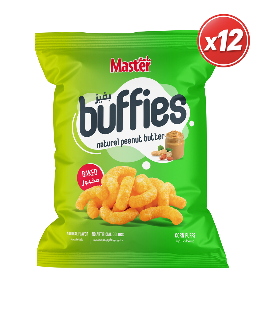 Master Buffies Peanuts 75g*12 - ماستر بوفيز فول سوداني