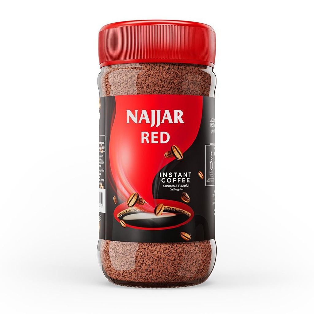 Najjar Instant Coffee Red 190g - نجّار  أحمر
