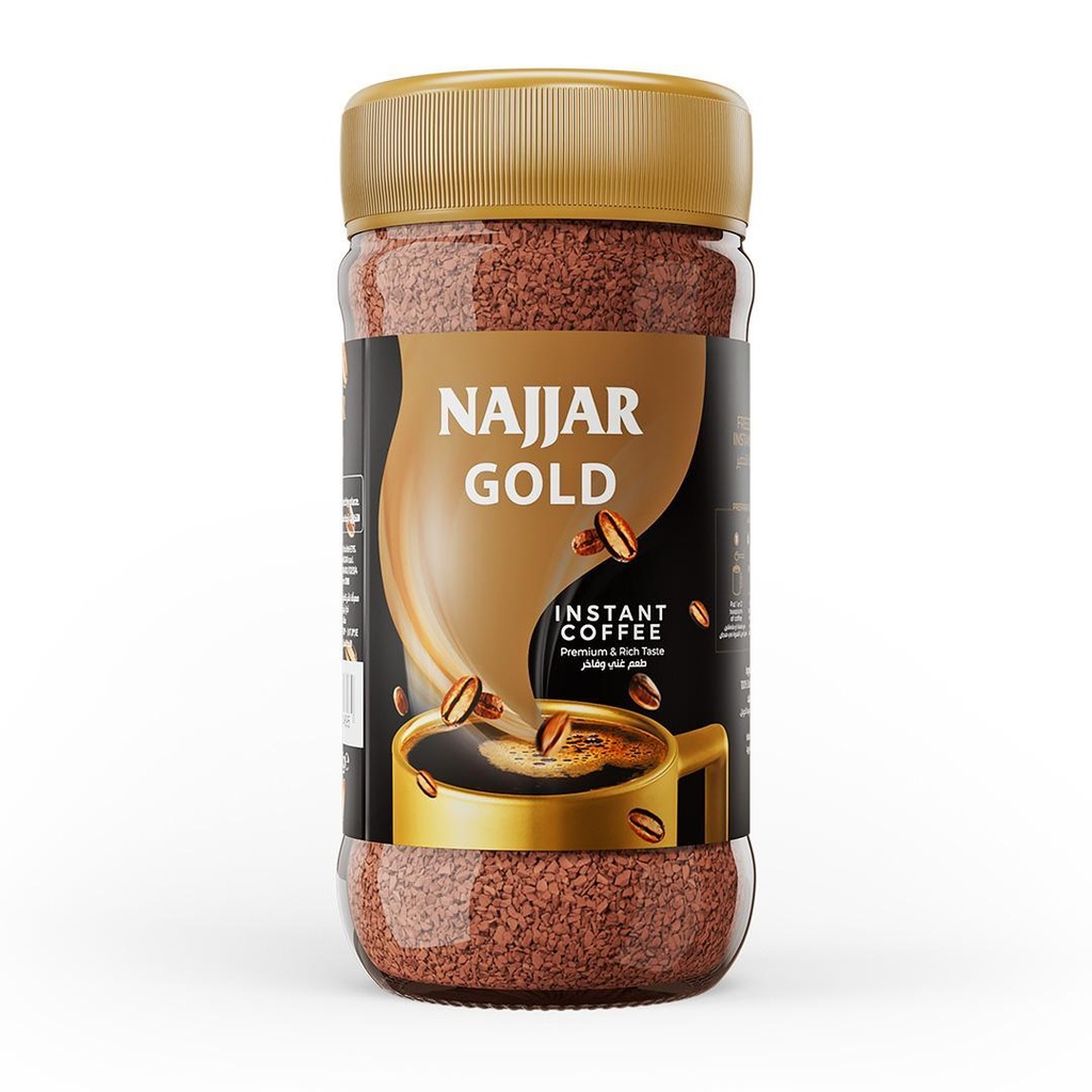 Najjar Instant Coffee Gold 190g -نجّار  غولد
