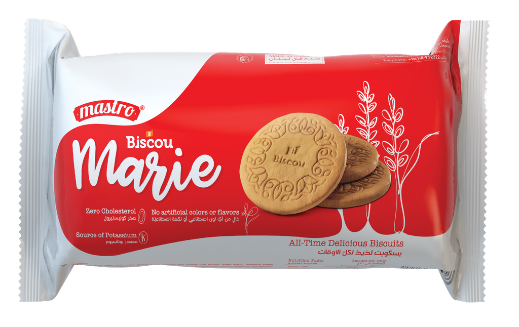 Mastro Biscou Marie 8*75g - ماسترو بسكويت ماري 
