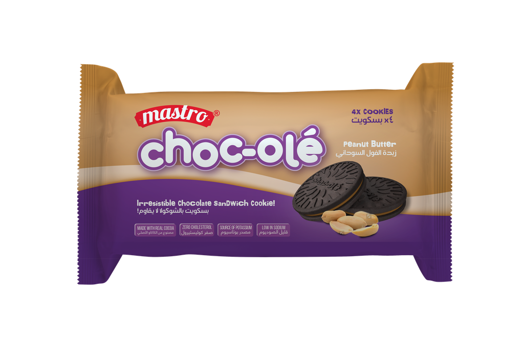Mastro Choc-ole Peanut 24 *30g - بسكويت بالفستق السوداني 