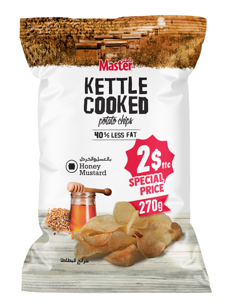 Master Kettle Honey Mustard 270g*6 - ماستر كيتل عسل وخردل (copy)