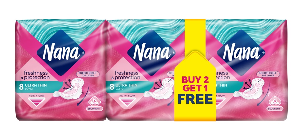 Nana buy 2 nana ultra long 8s get 1 free - نانا      