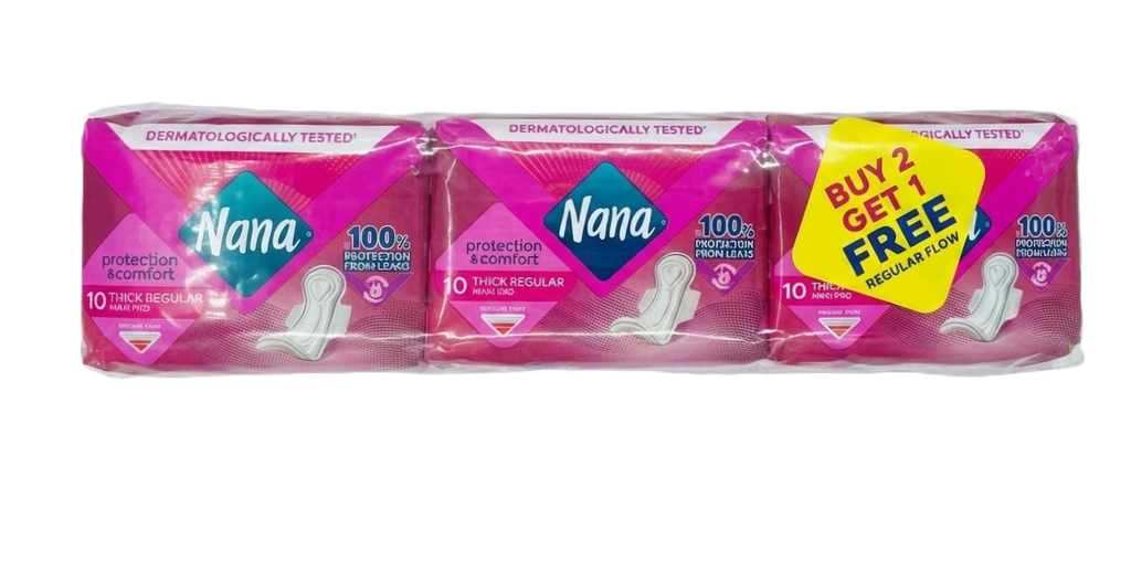 Nana buy 2 thick maxi regular 10 get 1 free - نانا   