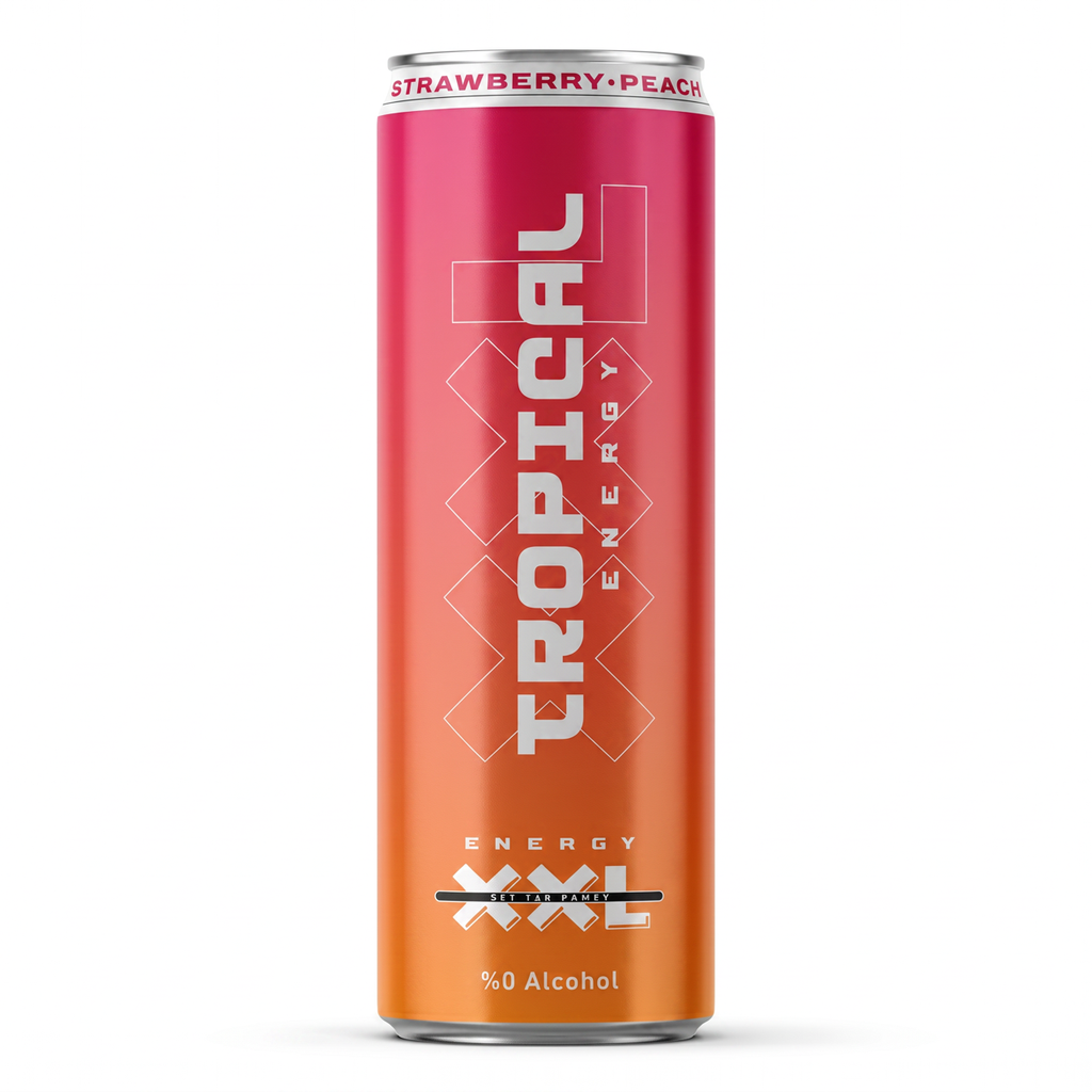 XXL energy Tropical 250ml can - مشروب طاقة بالفواكة 