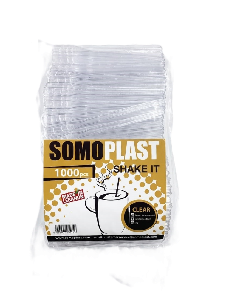 Somo Plast Shake It 1000 Pcs - أعواد بلاستيكية للتحريك