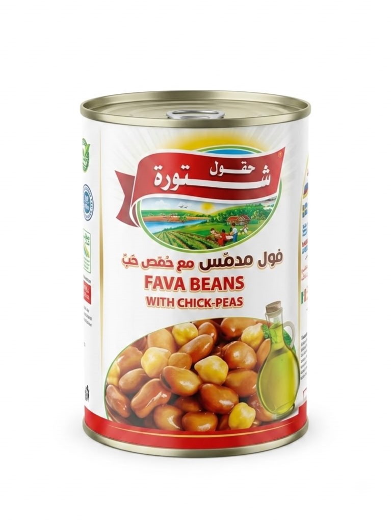 Chtaura Foul Moudamas & Chickpeas 400g - فول مدمس مع حمص حب 