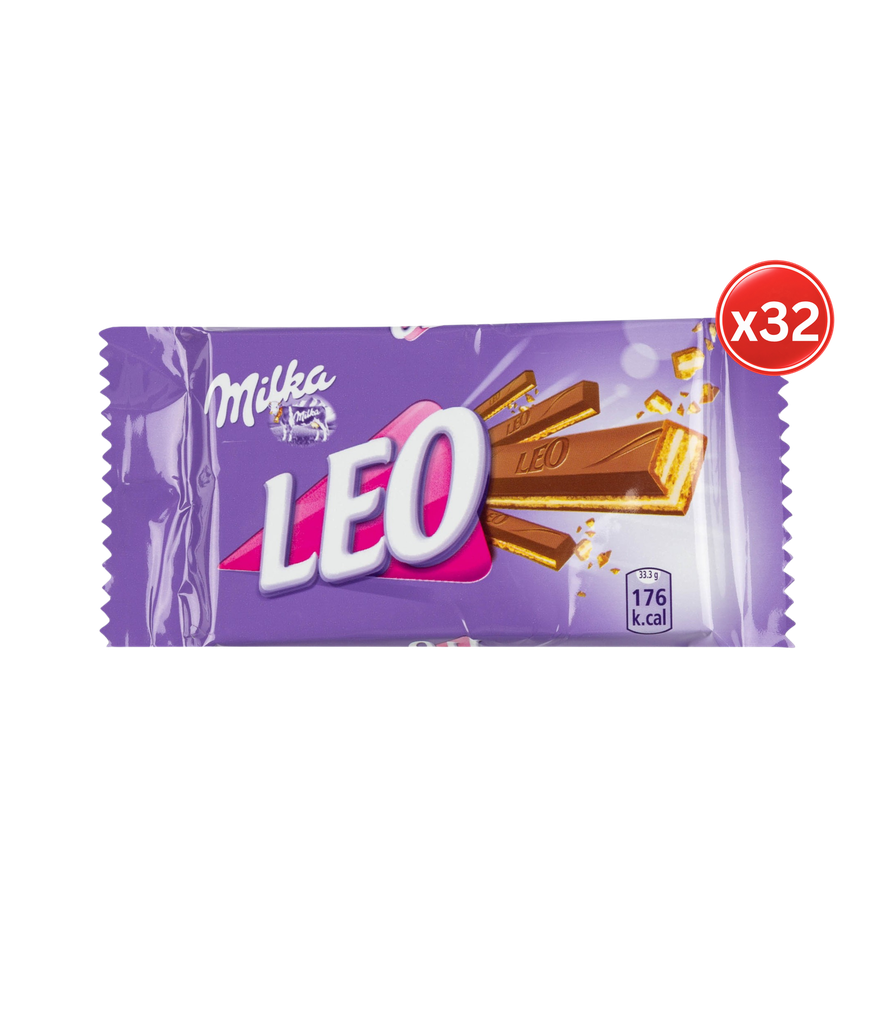 Milka - leo Chocolate  32*33g - شوكولاتة ميلكا ليو