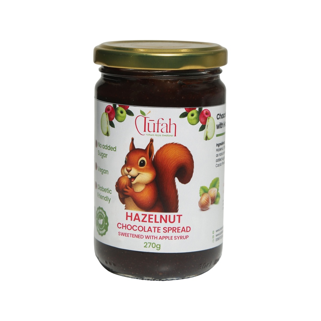 Tufah Hazelnut Chocolate Spread Glass Jar 270g