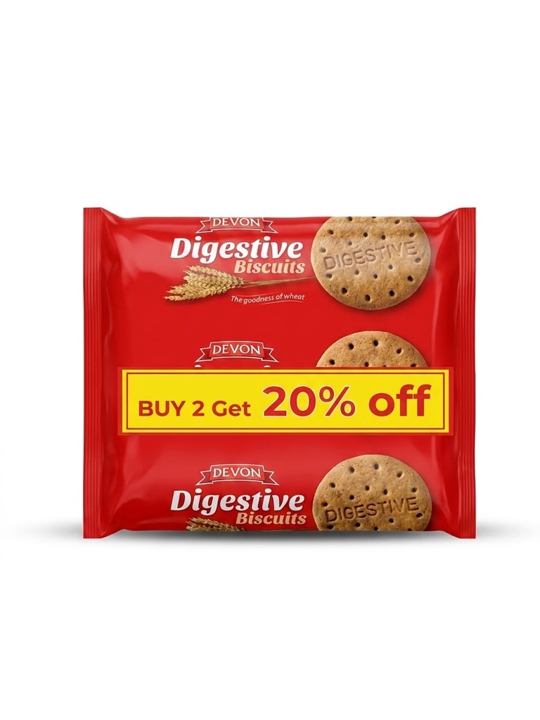 Devon Digestive Regular (2*250g) - Flow Pack -    ديفون ديجستيف  
