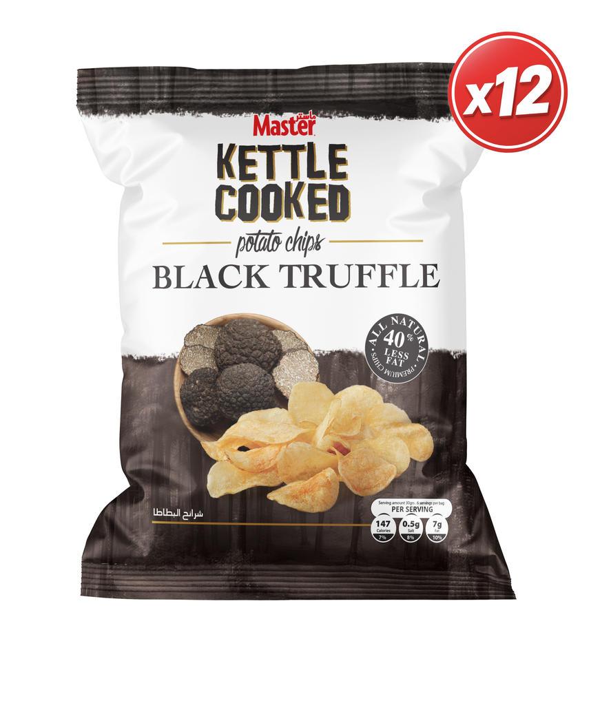 Master Kettle Black Truffle 12*76g - ماستر كيتل ترافل أسود