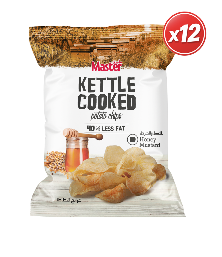 Master Kettle Honey Mustard 12*76g -ماستر كيتل عسل وخردل