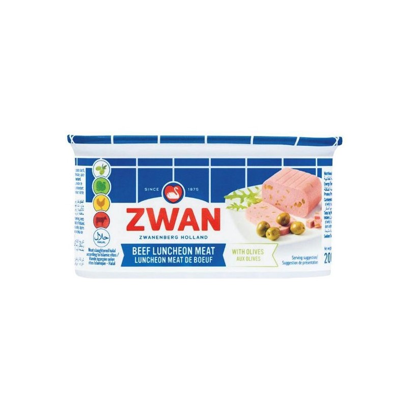 Zwan Beef Olives Luncheon Meat 200g - زوان  لحم بقري بالزيتون
