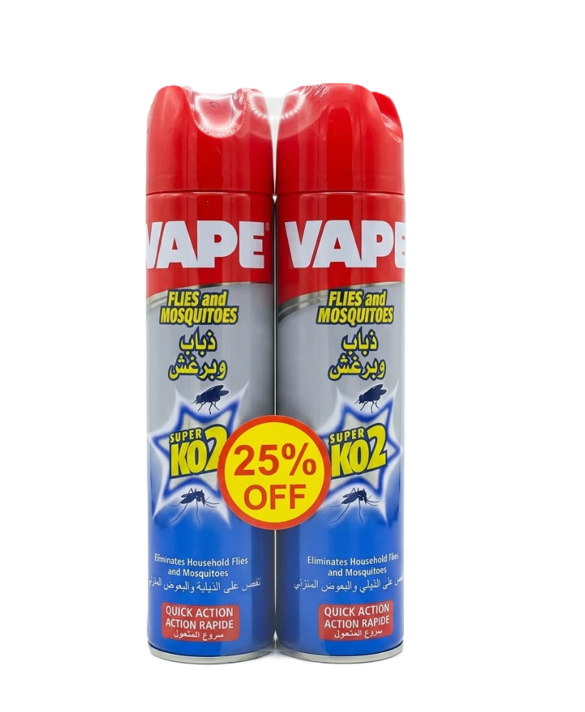 Vape Super KO2 Alk 400ml flies and mosquitos Buy 2 & Get 25% -زباب وبرغش 