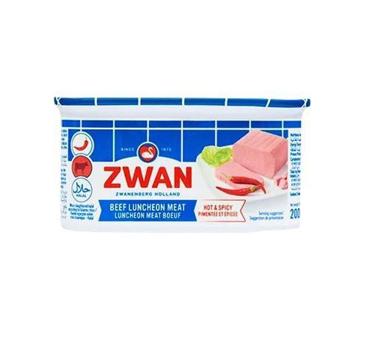 Zwan Beef Hot & Spicy Luncheon Meat 200g - زوان  لحم بقري حار 